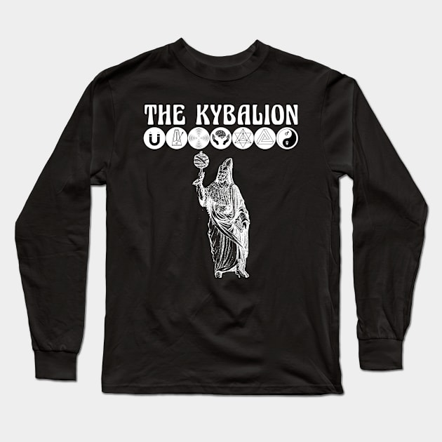 Seven Hermetic Principles of the Kybalion - Hermes Trismegistus Long Sleeve T-Shirt by AltrusianGrace